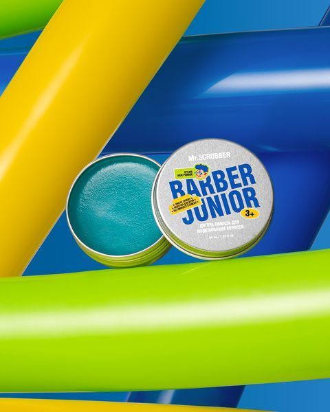 Дитяча помада для моделювання волосся Barber Junior Mr.SCRUBBER 1796 фото