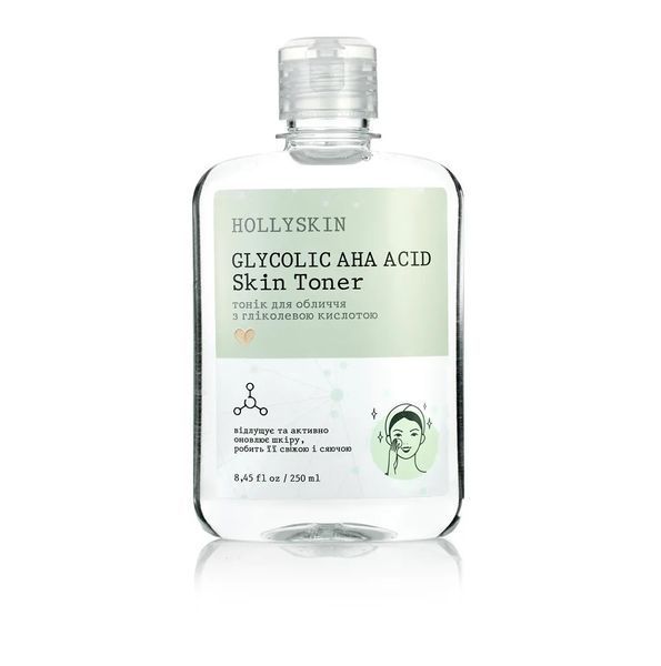 Тонік для обличчя HOLLYSKIN Glycolic AHA Acid Skin Toner 0015h фото