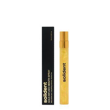 Освіжаючий спрей для порожнини рота Solident Gold-Infused Mouth Spray з колоїдним золотом 2073 фото