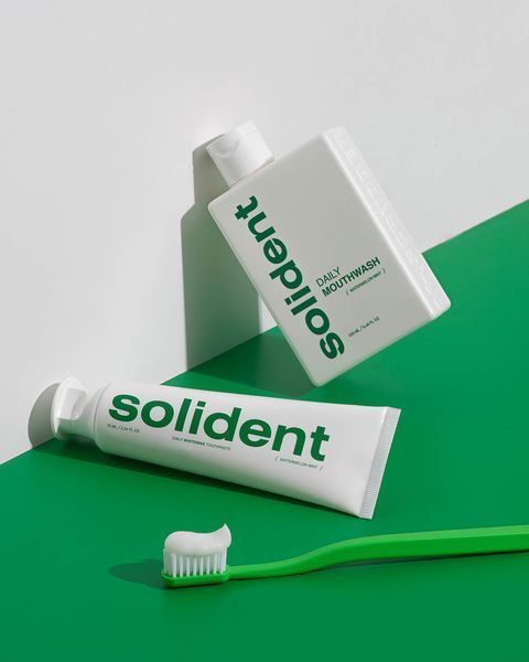 Щоденна відбілювальна зубна паста Solident Watermelon mint / кавун-м'ята, 90 g 1671 фото