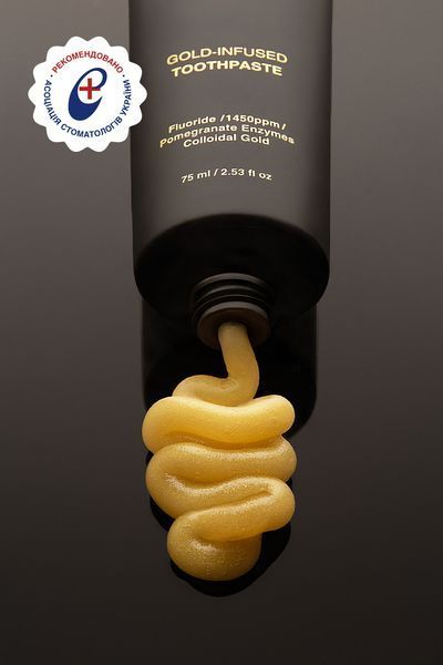 Зубна паста Solident Gold-Infused Toothpaste з колоїдним золотом 2072 фото